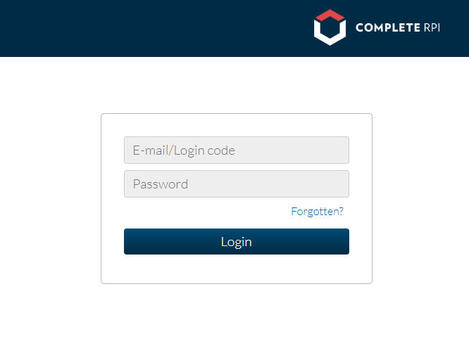 Complete RPI - Property Tracker Login